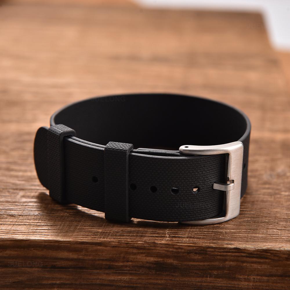 Neues Sportmode Einteiliges FKM Uhrenarmband 20mm 21mm 22mm Gummi-Uhrband Armband Für Seiko Omega