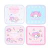 SANRIO Petit Towel Conjunto de 4 My Melody para crianças Tratamento antibacteriano com espaço para nome 249947