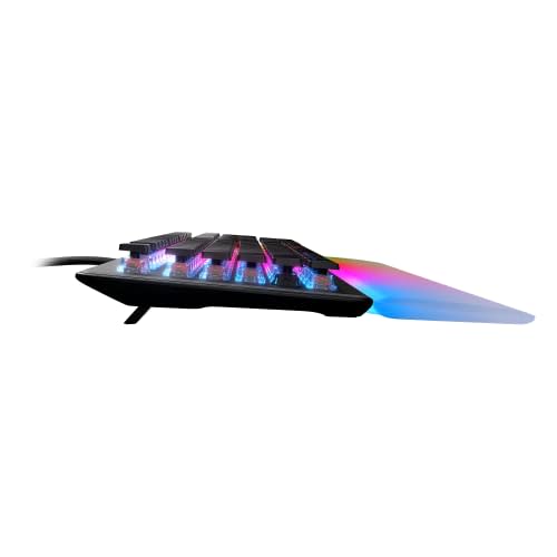 ROCCAT Gaming Keyboard Vulcan II Max JP Japanese Layout Wired Black/Black Optical Linear Quiet Full Size Customizable RGB Translucent Armrest Volume D