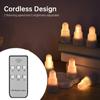 12 Pack Flameless Candles with Remote 2 Speed 5 Brightness Led Candles Flickering USB Operated