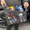 Organisateur de Siège Auto Pliable Bac de Rangement Multi-Poches Organisateur de Coffre de Voiture avec Sangles Réglables pour Parcs Plages Pique-niques