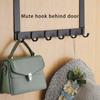 Rear Door Hook Bathroom Organizer Rack Arc-shaped Wall Hanging Hooks Rustproof Clothes Coat Racks Hat Towel Holder