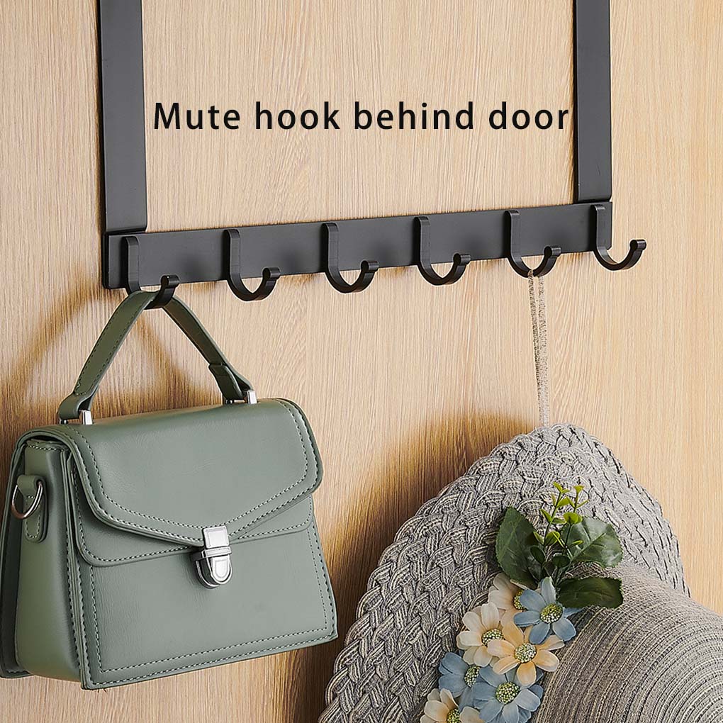 Rear Door Hook Bathroom Organizer Rack Arc-shaped Wall Hanging Hooks Rustproof Clothes Coat Racks Hat Towel Holder