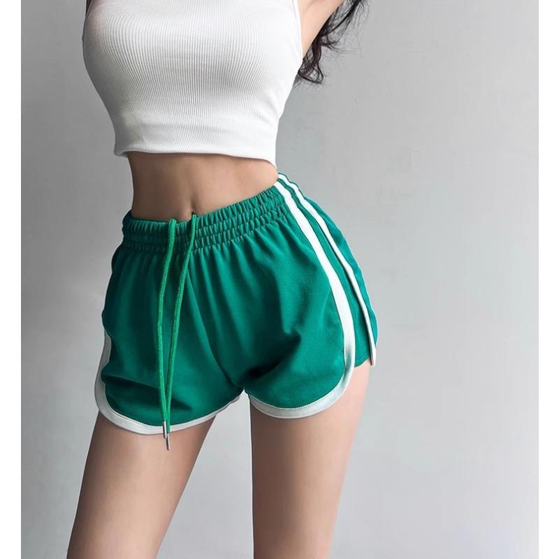 Fat Mm Sport Shorts Weibliche Sommer Tragen 2024 Neue Hohe Taille Lose Große Größe Freizeit Hause Breite Bein Hot Pants Tide