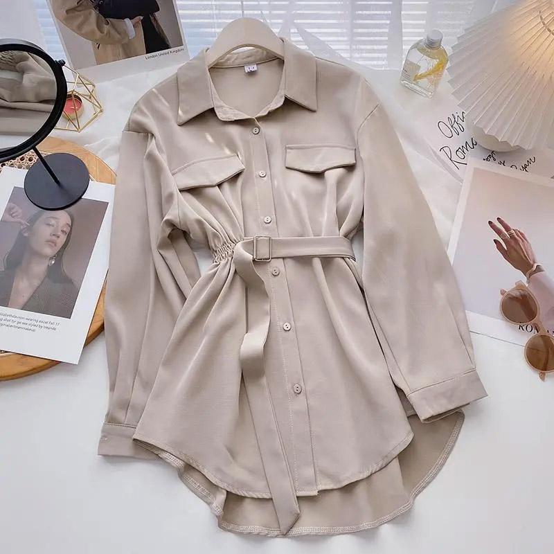 Shirt for Women Summer Oversize Cotton Loose Blouse Casual Long Sleeve Pullover Soft Loose Shirt Top