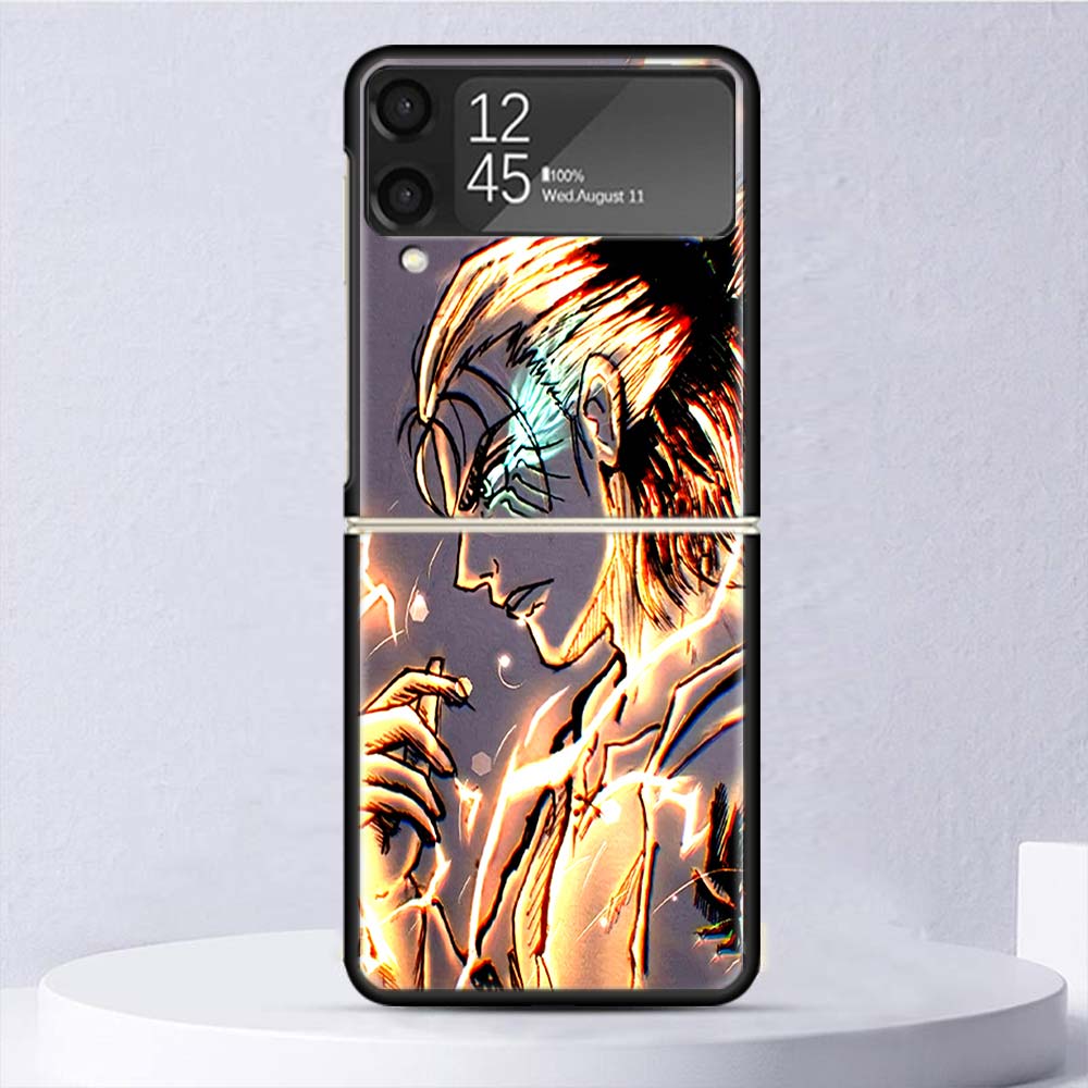 Tokyo Anime Revengers Shockproof Hard Case For Samsung Galaxy Z Flip 4 3 5G Phone Cover Z Flip3 Flip4 Black Fundas Matte Shell C
