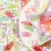 Phone Chain Making Handmade Material Acrylic Candy Color Slippers Shape Craft Beaded Material DIY Beads 30Pcs 8*22mm