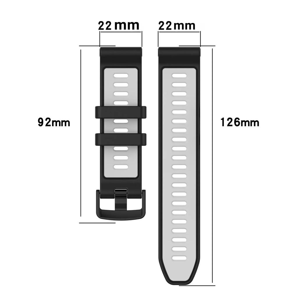 Soft Silicone Strap for Garmin Forerunner 965 256 955 945 935 745 Fenix 5 6 7 Pro Sapphire Solar EPIX Instinct 2 Wristband