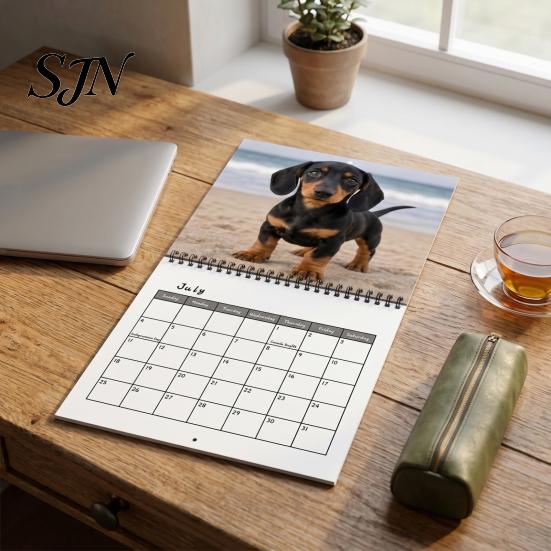 Room Decoration Calendar 2027 Dachshund Dog Wall Calendar, 12 Month Hanging Planner, Jan Academic Office Supplies 2027-Dec Theme for Home Organizing
