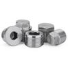 2" BSP Male Countersunk Flange Hex Square End Plug Cap 304 Stainless Steel Pipe Fitting