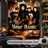Arazzo da Parete Personalizzato, Nome Stampato Personalizzato Tokio Hotel, Arte da Parete in Tessuto per Sfondo Stanza Interna