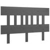 Headboard Grey 163.5 x 3 x 81 cm Solid Pine Wood
