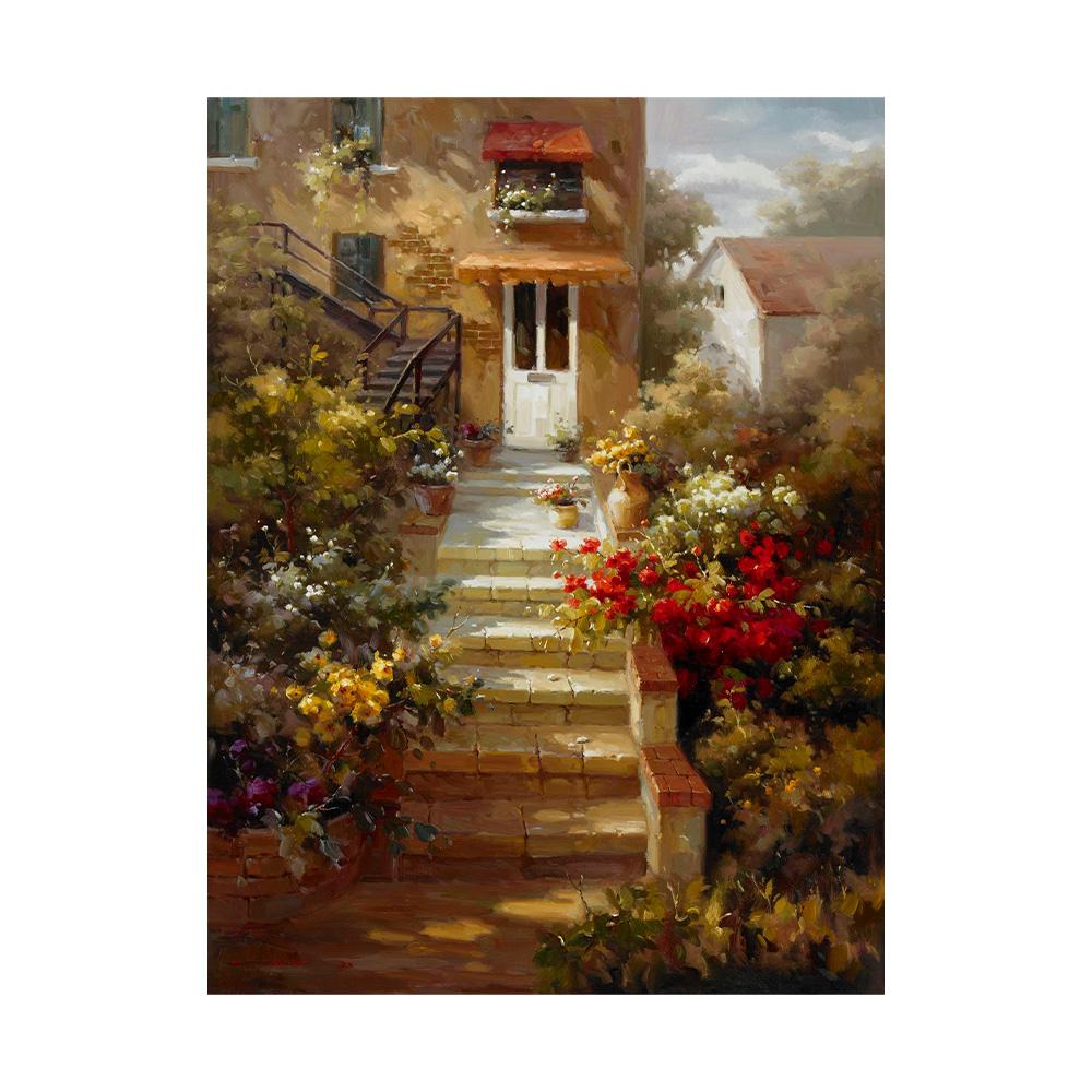 Canvas Painting Classic Europe Natural Idyllic Forest Landscape Picture Vintage Home Wall Art Poster and Prints Wall Art Picture Home Decor