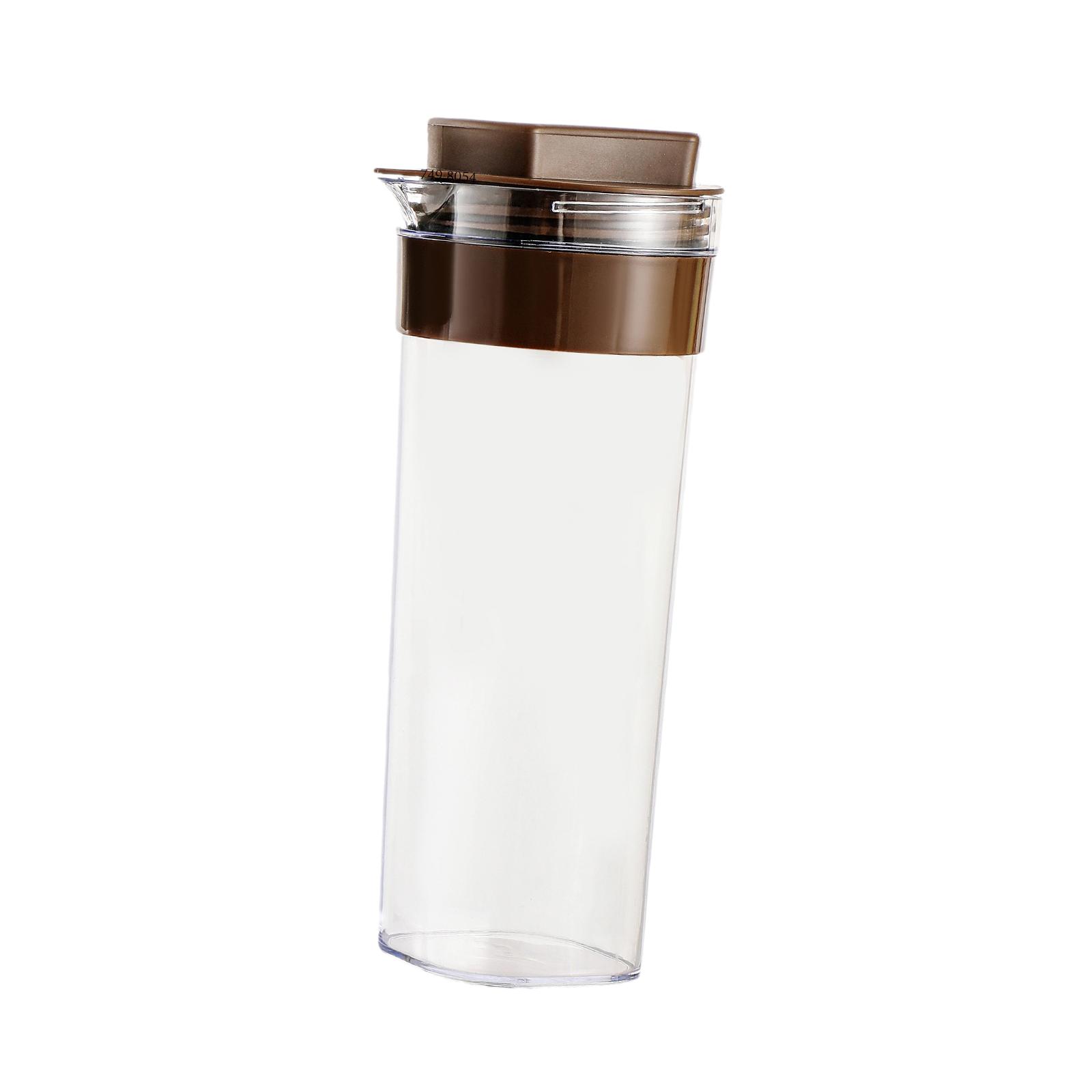 Cold Water Jug Transparent Easy to Clean Beverage Bottle Refrigerator Kettle for Fruit Tea Hot Cold Water Juice Coffee Lemonade