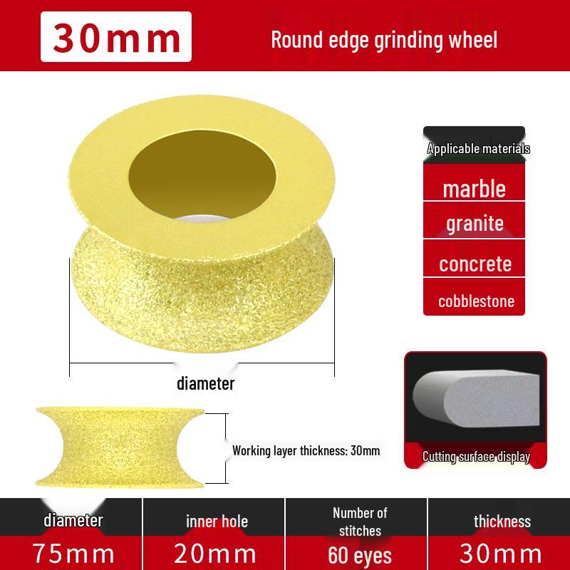 Bordureuse pour Carrelage en Marbre et Meuleuse à Pierre pour Meuleuses d'Angle - Outil de Découpe, Chanfreinage et Polissage de Carrelage