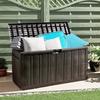 VidaXL Cushion Box Brown 117x45.5x57.5 Cm 270 L