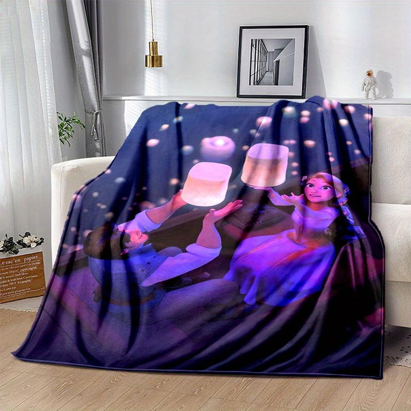 1 pezzo, Rapunzel e Flynn in Intrecciati Lanterne Galleggianti Coperta Arredo Casa, Copridivano, Esterno, Regalo per Amici, Flanella, Camera da Letto, Soggiorno, Viaggio