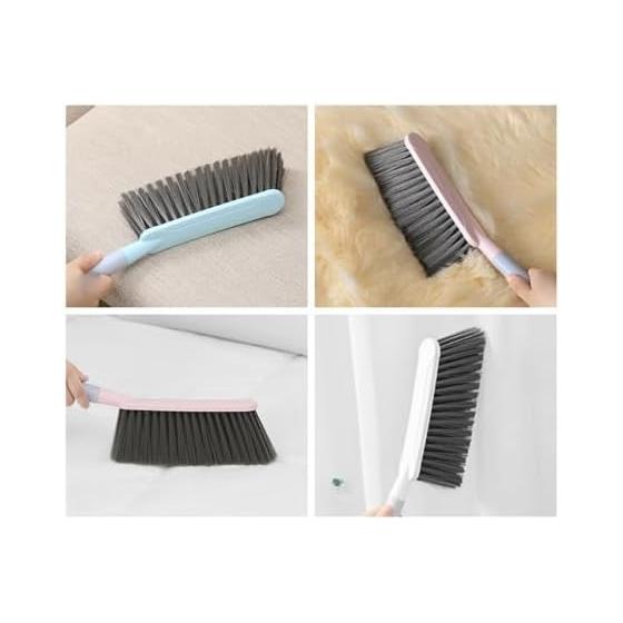 Baneto [With Hanging Handle] Handheld Broom, Soft Plastic Bristle, Hand Brush for Furniture, Bed, Car, Gap Cleaning, Sofa Brush, Cleaning Goods,