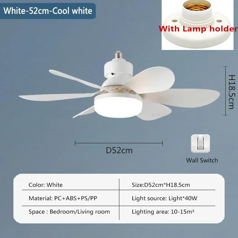 Mordene LED-Ventilatorleuchten 42/52CM Drei Gänge Einstellbarer Deckenventilator für Wohnzimmer Schlafzimmer Arbeitszimmer Hotel Restaurant Innenleuchten