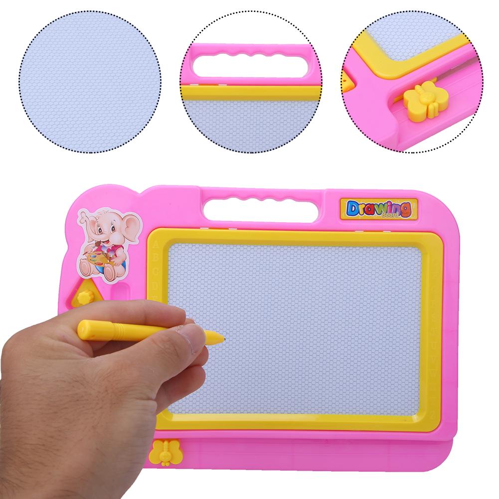 Children Drawing Board Puzzle Early Education Learning Black Plastic Writing Magnetic Sketchpad
