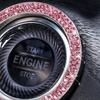 Decals Ignition Button Not Easy Trim Shiny Fall To Off Waterproof Bling Car Start Engine