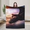 Soft Blanket Travel Office H-How To TT-rain Your Dragon Throw Blanket Flannel Bedspread For Bedroom Comfortable Sofa Bed Cover