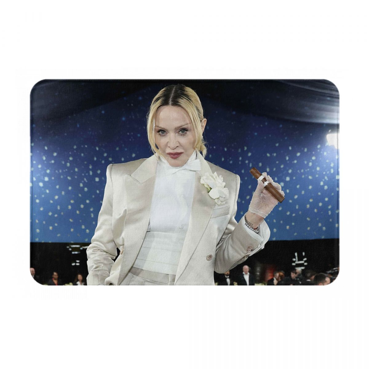 Madonna Zanger Anti-slip Deurmat Vloermat Water- en Oliebestendig Tapijt Vloerkleed voor Keuken Entree Huis Slaapkamer Voetmatten 60x40 cm