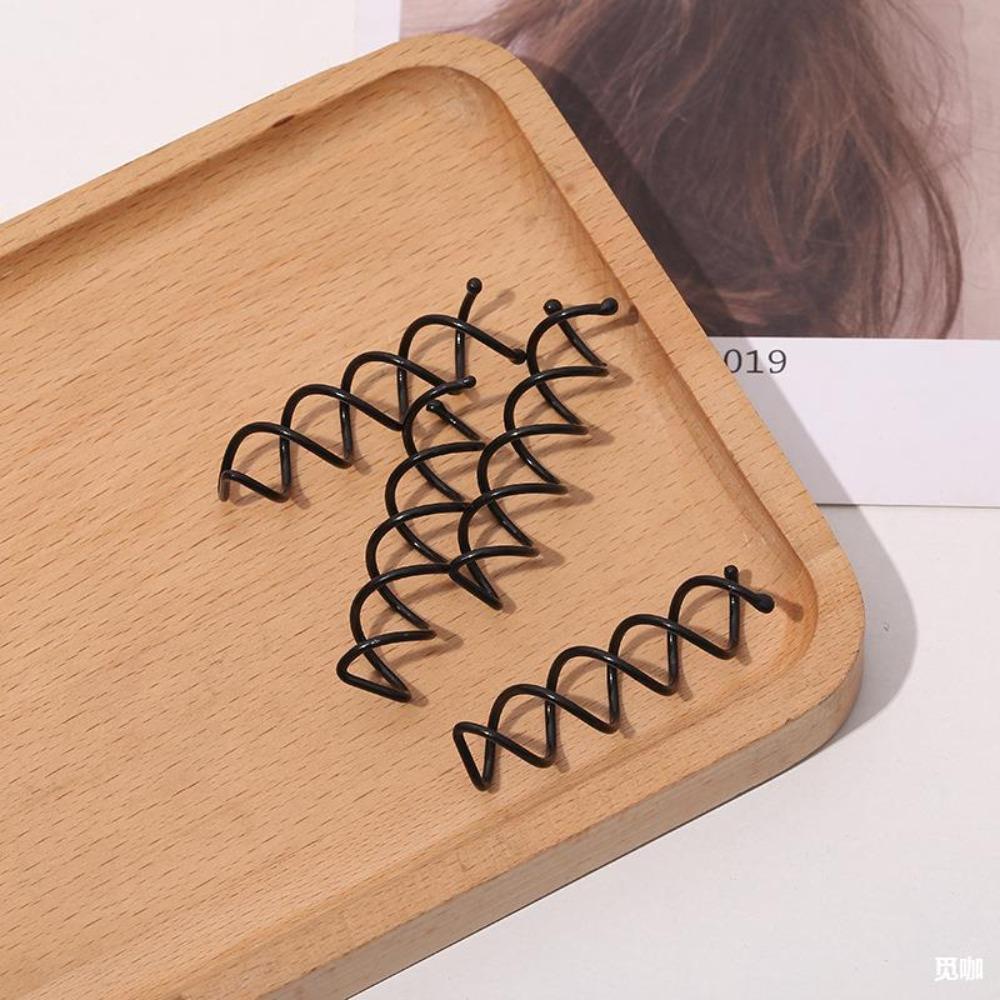 5pcs Twist Barrette Screw Bobby Pin Bridal Headwear Hairpin Ornaments Spiral Hair Clip  Women