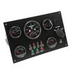 Conjunto de 5 Instrumentos Velocímetro Nível de Combustível Temperatura da Água Medidor de Pressão do Óleo Voltímetro Barco