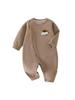 Infant Unisex Long Sleeve Warm Bodysuit - Autumn/Winter Jumpsuit for Newborns