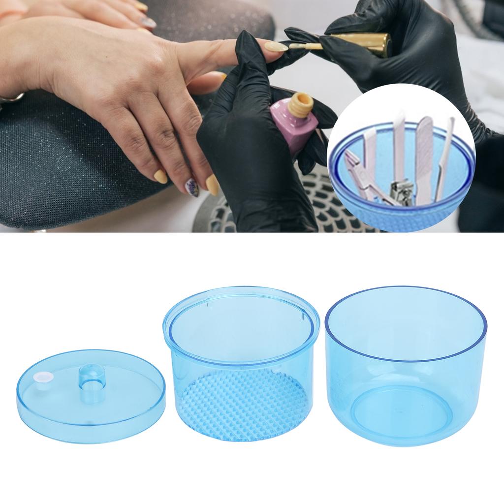 Portable Nail Art Cleaning Box Manicure Tools Cleaning Container Nail Art Tool Cleaning Cup
