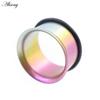 Alisouy 1PC 6-25mm G23 Titanium Kleurverloop Uitlopende Oor Gauges Tunnels Plugs Stretchers Expander Flesh Piercing Lichaams Sieraden