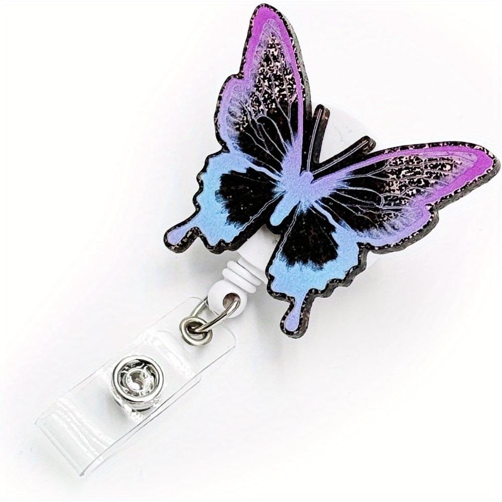 

1pc Butterfly Badge Accessories Nurse Teacher Student Office Staff чистый