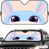 Cartoon Rabbit Sun Visor Car Sun Shade Front Windshield Coverings Blocker Auto Protector Window Visor Screen Cover