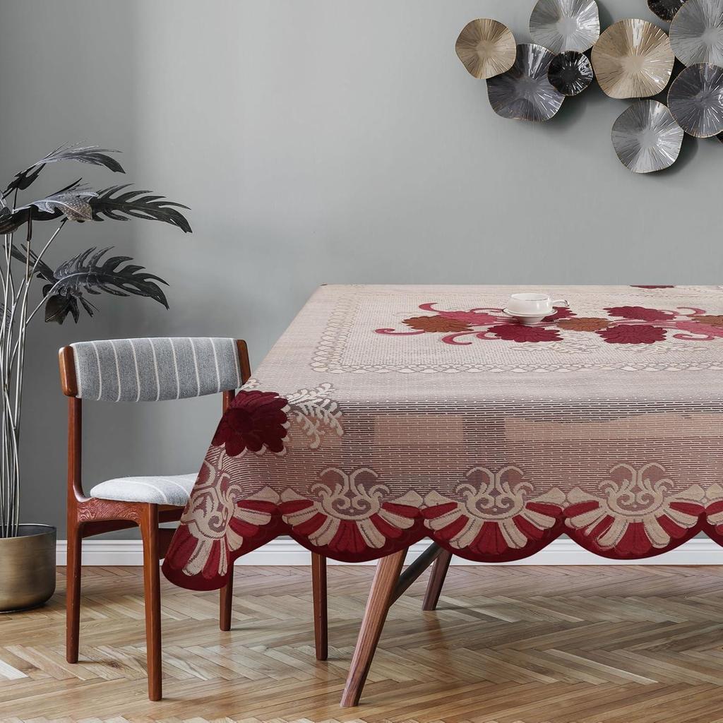 Premium Center Table Cloth, Soft and Durable Fabric (Blueberry Mgold, 40x60 Inch- Center Table)