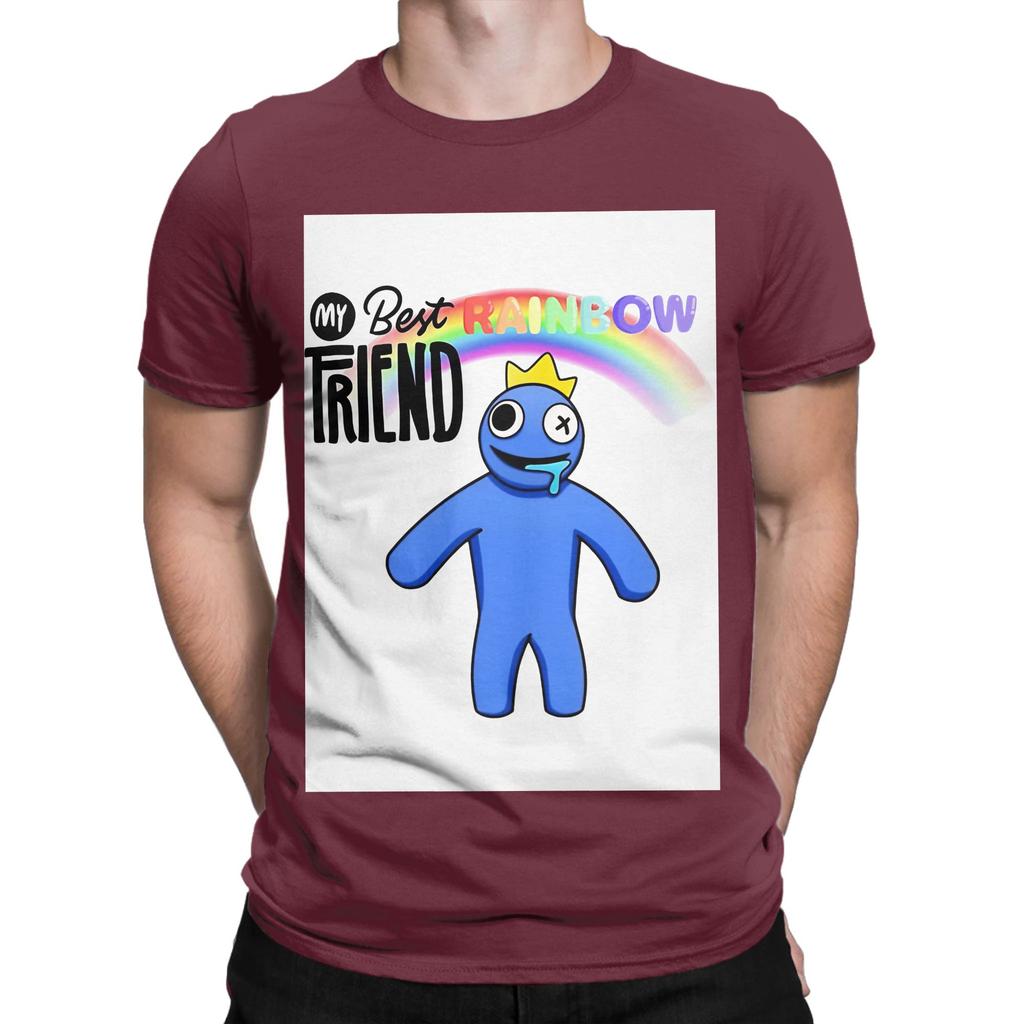 My Best Rainbow Gaming Friends Blue Novelty 100 Cotton TShirt Rainbow Gaming Friends Tops Tees For Unisex