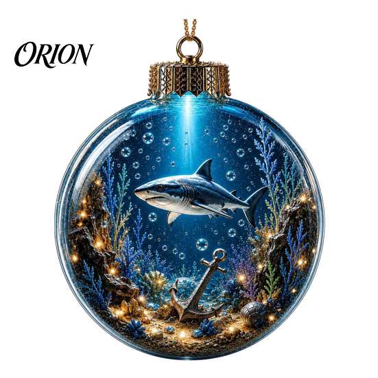 Einzigartige Meeresleben Weihnachtsgeschenke Ozean Kugel Ornament, Klar Acryl Leuchtender Seestern Feiertags Tischdeko Hängende Dekoration für Weihnachten