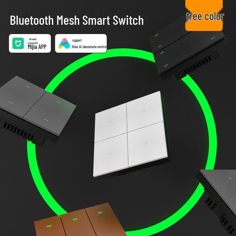 Xiaodu 4-Button Smart Switch with Xiao Ai and Mijia App Integration