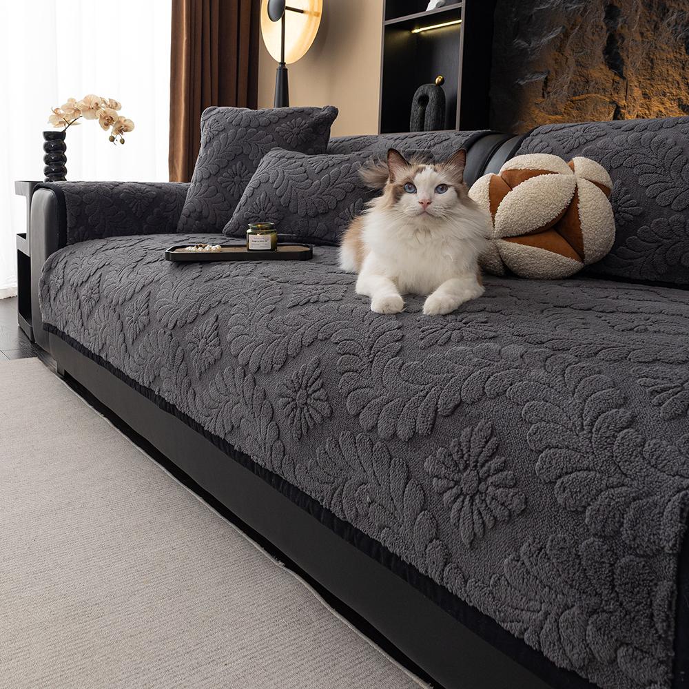 Jacquard Sofa Seat Cover High Quality Anti-Slip Padded Plush Sofa Cushion For Living Room Protector Couch Cover For Sofa