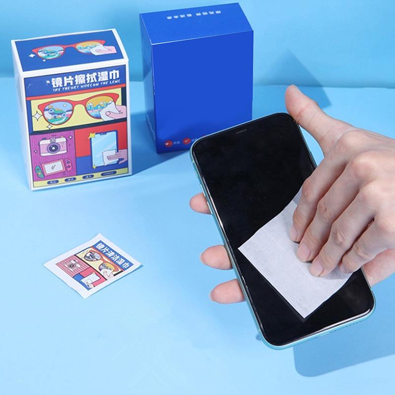 50/100/200Pcs High Quality Cleaning Cloth Glasses Cleaner Cleaning Cloth For Glasses Cloth Len Phone Screen Cleaning Wipes