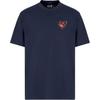 EA7 SS25 Regular Fit Crew Neck Short Sleeve Fitness T-Shirt Men Tops Blue 7M000104-AF10375-UB102