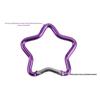 Outdoor Aluminum Alloy Five-Point Star Carabiner for Climbing and Luggage with Quick Release.