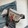 Colorful Graffiti Crossbody Bag Fashiable And Cute Small Chest Bag Waist Bag, Casual Trampoline Bag, Shoulder Bag Backpack