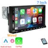 HIPPCRON Car MP5 Radio Carplay and Android Auto 7Inch HD Display Touch Screen for Vehicle Audio Player 1DIN Mirror Link Dual USB