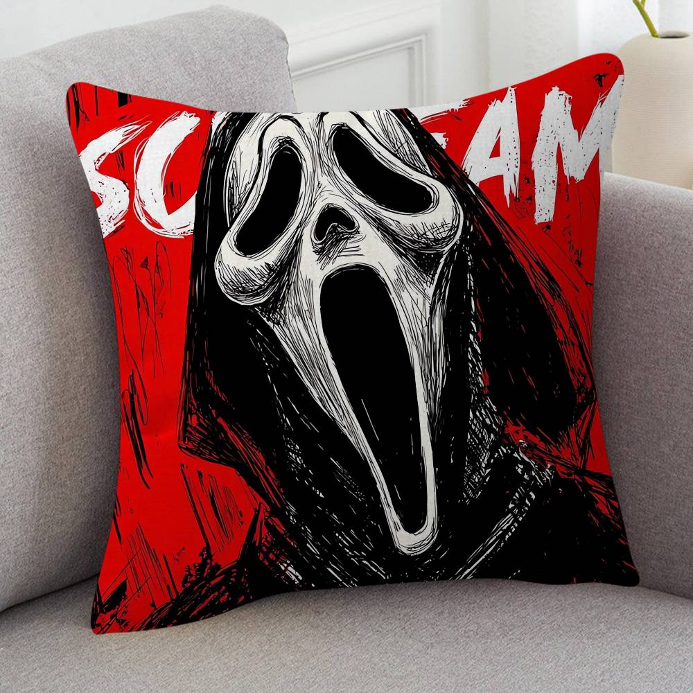 Movie Scream Game For Cartoon Print Peripheral Pillow Case Cushion Cover Home Decor Birthday Gift Pillowcover