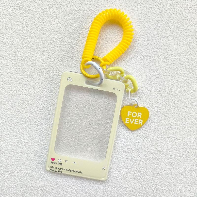 Card Note Storage Schoolbag Hook Transparent Card Holder Acrylic Crystal Card Holde Luggage Tag Hard Shell Anti-loss Card Case