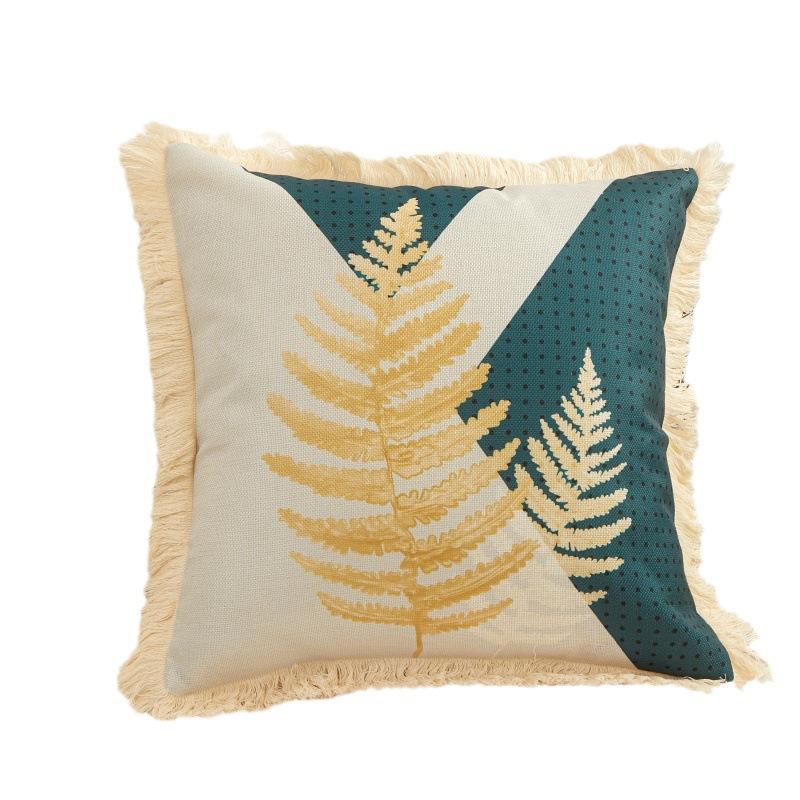 Business Gift Souvenir Linen Digital Printing Tassel Back Pillow Bedside Pillow