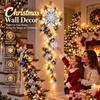 Lightweight Giant Snowflake Light Holiday Window Decorative Light  Christmas Wall Window Entryway