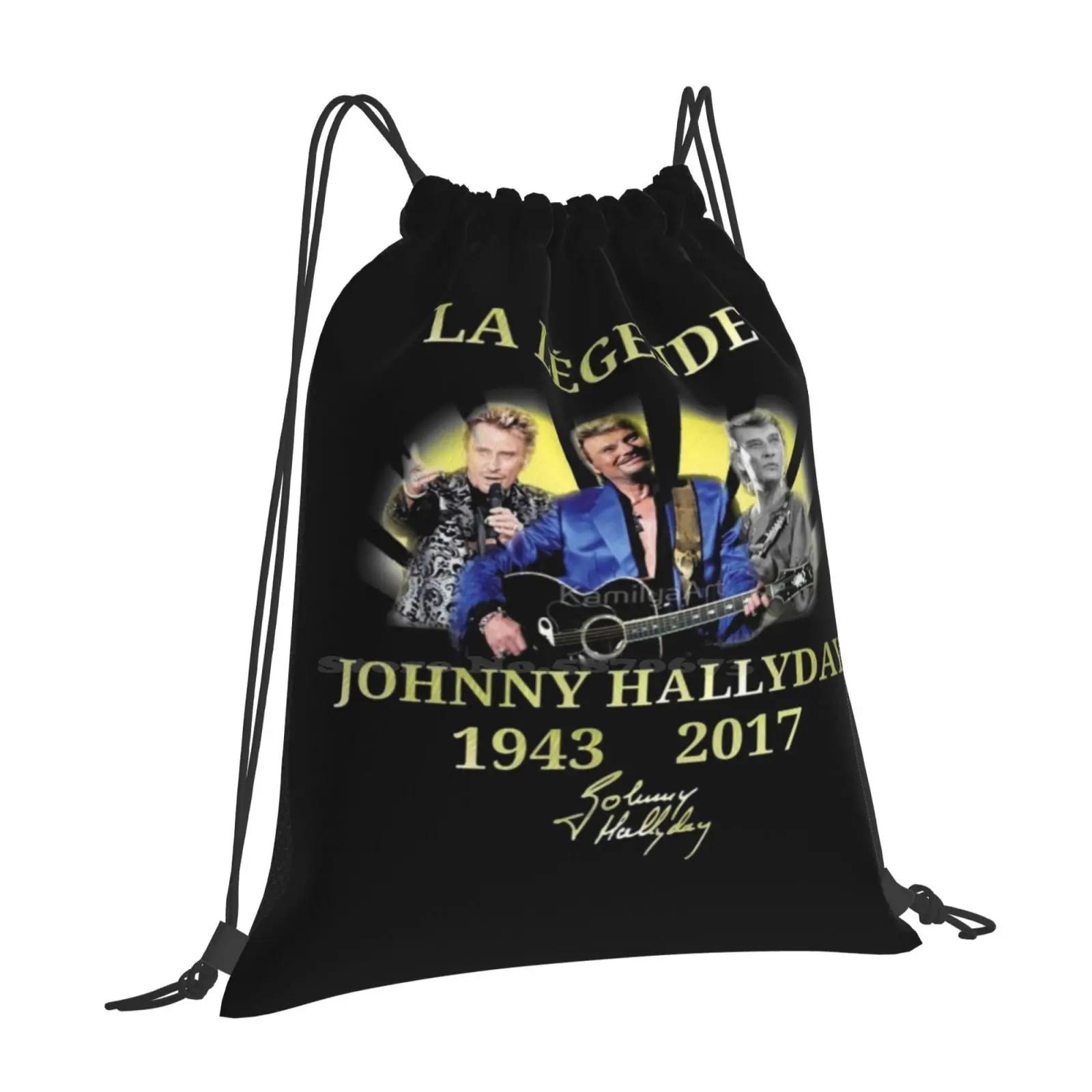Johnny Hallyday Backpacks For School Teenagers Girls Travel Bags Laetitia Hallyday Joy Hallyday Forever Johnny French Singer OneSize