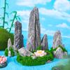 Figuren Miniaturen Imitation Künstliche Berg Wasserfälle Mikro Landschaft Ornamente Für Heimdekorationen DIY Schreibtischzubehör